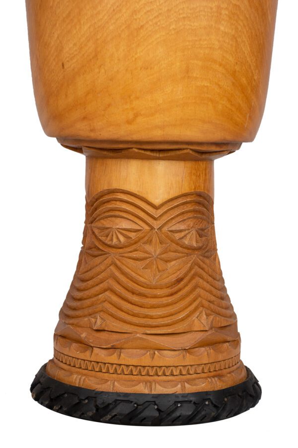 Djembe Africano Sin Montar Lenke, 32x65cm - Imagen 2